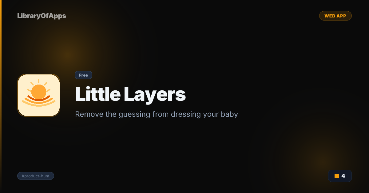 Little Layers — Remove the guessing from dressing your baby — LibraryOfApps